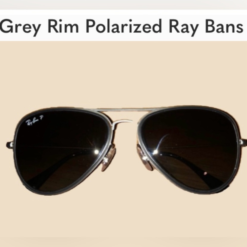 Ray-Ban Grey Rim Polarized Sunglasses